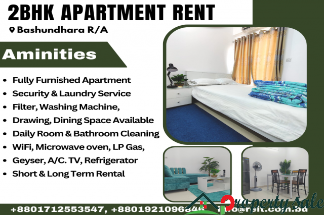 Furnished Two Bedroom Serviced Apartment RENT.