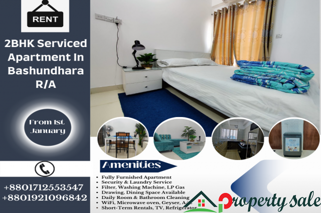 Fully Furnished Serviced  Apartment Rent  In Bangladesh