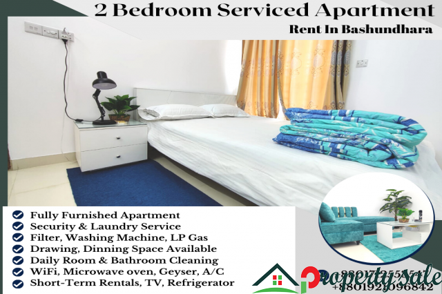 2 Bedroom Serviced Apartment Rent In Dhaka