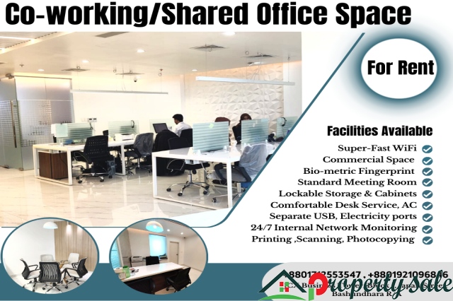 Furnished Co-working Office Space Rent In Bashundhara R/A