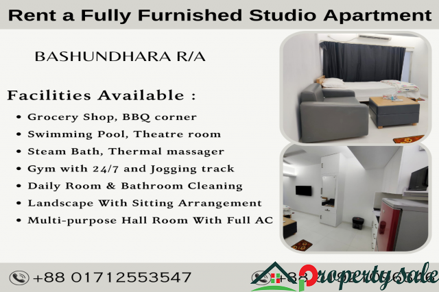 RENT  A Full Furnished Serviced Apartment In Bashundhara R/A.