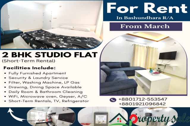 2BHK Short & Long Stay Serviced Apartment Rent Available In Bangladesh