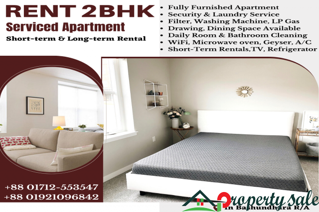 Rooms available at Short stay service apartment in Bangladesh.