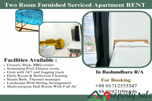 2 Room Furnished Apartment Rent In Bashundhara R/A