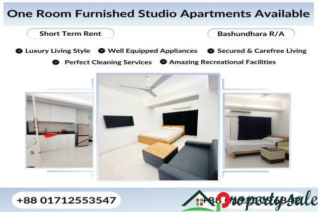 1Room Furnished Apartments For Rent  In Bashundhara R/A
