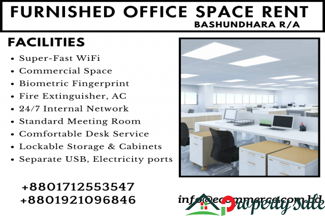 Rent A Well-Furnished Office Space In Bashundhara R/A