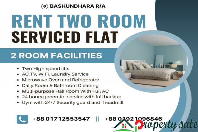 Two Room Furnished Apartment RENT In Bashundhara R/A.