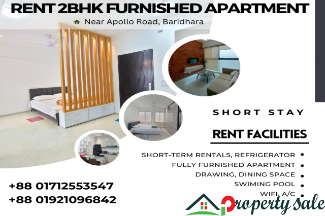 RENT 2Bed Room Furnished Apartment Near Baridhara