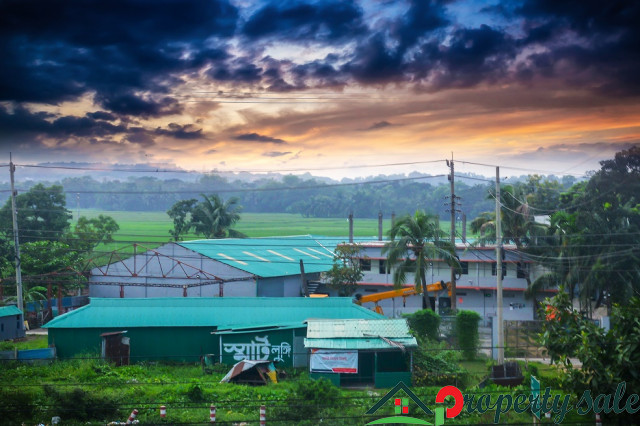 Industrial Land With Factory Building for Sale Just Beside Dhaka-Chittagong Hi-Way, Comilla.