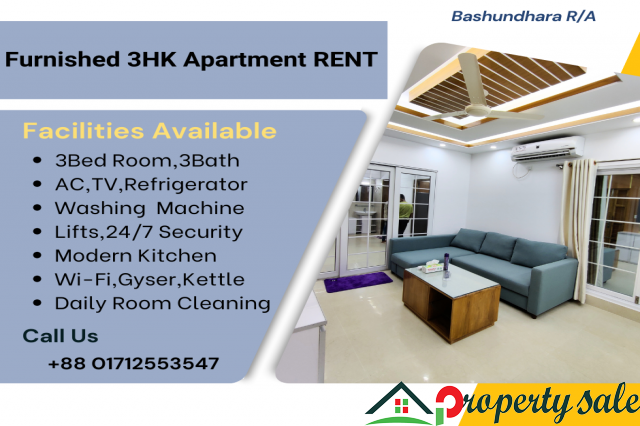 Furnished AND Serviced Apartment RENT In Bashundhara R/A