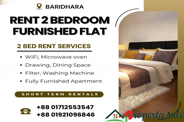 Furnished 2 Bedroom Serviced Apartment RENT In Baridhara.