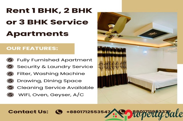 Premium Furnished 1/2/3/4 Bedroom Apartment Rent in Bashundhara R/A