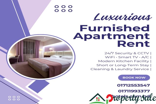 Furnished 1/2/3/4 Bedroom Apartment Rent in Bashundhara R/A