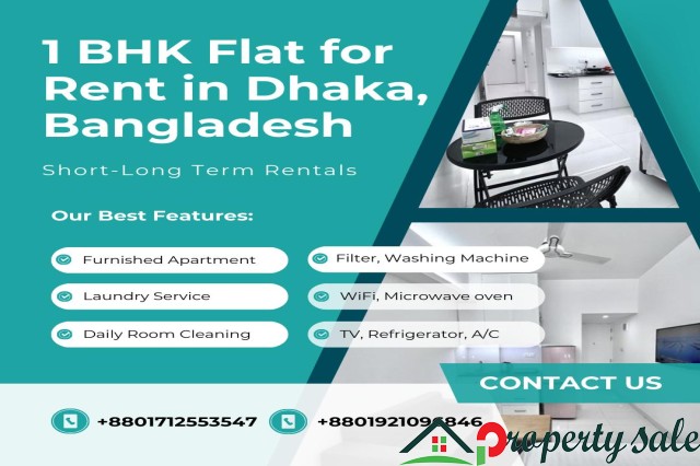 Modern 1-Room Serviced Studio Apartment in Bashundhara R/A